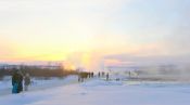 06 ICELANDIC HOT GEYSERS AT DUSK by Colleen Costick