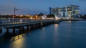 13 DUSK AT WOODY POINT PIER by Sandy Wyndham