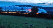 45 EVENING STEAM, DARENT VALLEY by Derek Medhurst