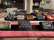61 Shoreham church kneelers by Jean Pierre Darque